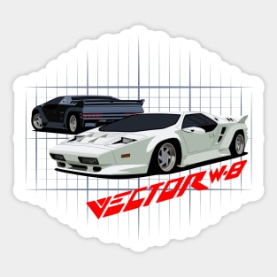 Vector W8 Sticker